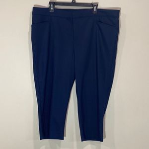 Plus Size Navy Blue Ladies Dress Slacks By Chaps. Size 18W.